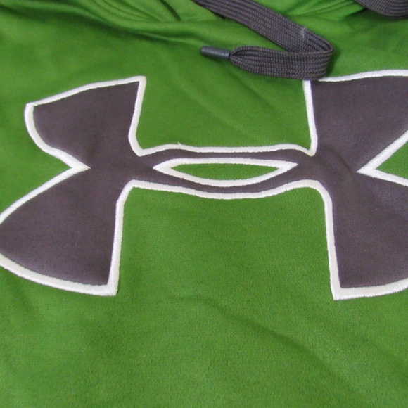 Under Armour Loose Green Mens Sz M Kanga Pocket Hoodie Sweatshirt - Picture 2 of 13